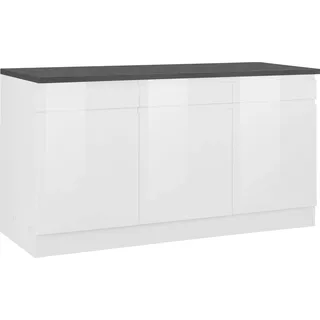 kochstation Unterschrank KS-Virginia 150 x 60 x 85 cm Weiß