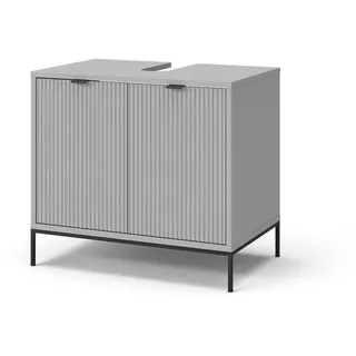 Vicco Waschtischunterschrank Eliza Grau 70 x 63 cm mit Türen, Model 40698 - Grau