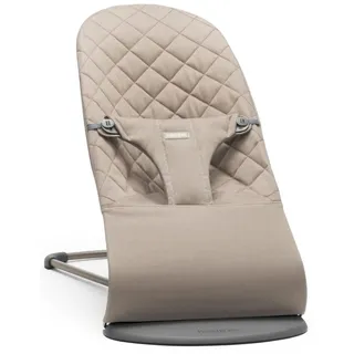 BabyBjörn Babywippe Bliss, Gewebt, Klassische Steppung, Sandgrau