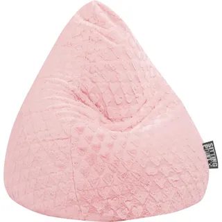Sitting Point Fluffy HEARTS XL Sitzsack rose