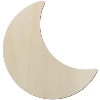 Kleenes Traumhandel - Sonne - Schlafzimmer Deko bis 60 cm Durchmesser aus Holz - Wanddeko Türdeko Kinderzimmer (30 cm, Mond Typ1)