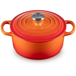 Le Creuset Signature Bräter 18 cm rund ofenrot