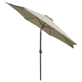 Linder Exclusiv Knick Sonnenschirm, Gartenschirm 250 cm Beige - Transparent