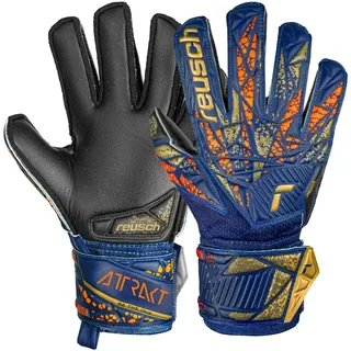 Reusch Attrakt Silver Junior Torwarthandschuhe Kinder mit Expanse Cut und ultimativem Grip, 5