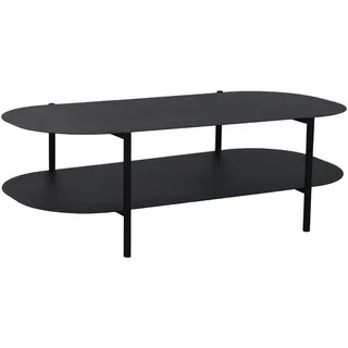 [en.casa] Couchtisch Enebakk 112x62x40,5cm Schwarz, matt