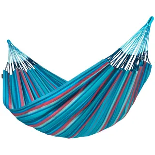 La Siesta HÄNGEMATTE kingsize outdoor Blau, Hellblau, Dunkelblau, Kirschrot - 180x400 cm