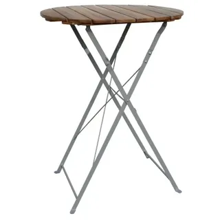 Lex Biergartentisch 80 x 80 x 110 cm Naturbelassen