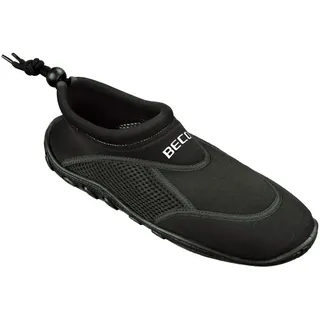 Beco Badeschuhe Aquaschuhe Surfschuhe Stand Up Paddling Wattschuhe für Damen und Herren,schwarz,Gr.40