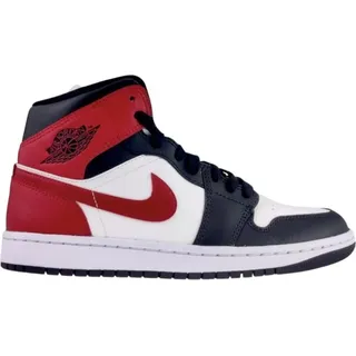 Air Jordan 1 Mid Herren Sail/Off Noir/White/Gym Red 38,5