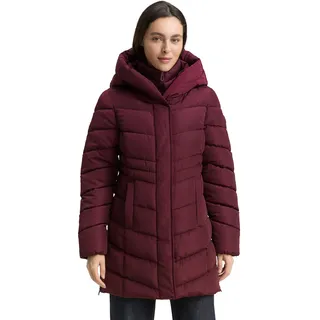 TOM TAILOR Damen 1047530 Puffer-Mantel Im 2-in-1-Look, 16427 - Bordeaux Red, XXL EU