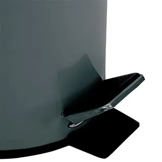 MSV Kosmetikeimer Anthrazit Mülleimer Treteimer Abfalleimer - 3 Liter – mit Herausnehmbaren Inneneimer - Grau