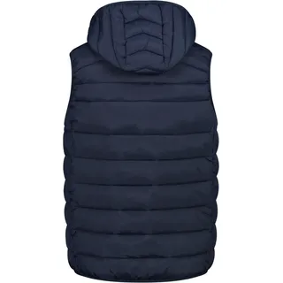 CMP MAN VEST SNAPS HOOD black blue (N950) 46