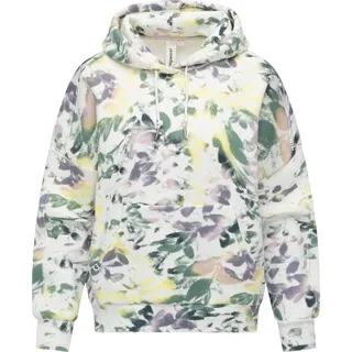 Kapuzenpullover RAGWEAR "Kapuzenpullover Pirita Print", Damen, Gr. S, bunt (light combo), Obermaterial: 70% Baumwolle CO. 30% Polyester PES. Futter: 70% Baumwolle CO. 30% Polyester PES., hoch geschlossener Ausschnitt, Ärmel ohne Ärmelschlitz Rippbündchen, Pullover Kapuzenpullover