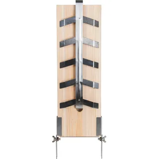 Esschert Design Lachs-Räucherbrett 56 cm - Zedernholz & Edelstahl