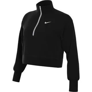 Nike Sportswear Phoenix Fleece Kurz-Sweatshirt Damen Black/Sail XS