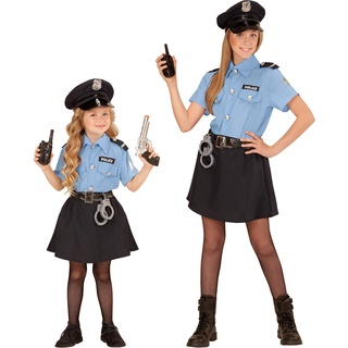 w widmann milano party fashion WIDMANN MILANO Party Fashion - Kinderkostüm Polizistin, Uniform, Cop, Polizei, Faschingskostüme, Karneval