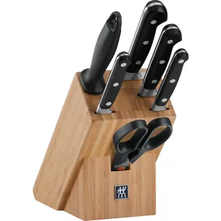 Zwilling Messerblock , Schwarz, Buchefarben , Metall , 7-teilig , Kochgeschirr, Küchenmesser, Messerblöcke