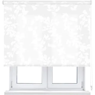 VIEWTEX Seitenzugrollo lichtdurchlässig Polar Weiss 105 X 190 cm 5 Jahre Garantie