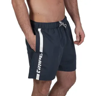 RIPT Herren Essentials Quick Dry UV 50 Sonnenschutz Badeshorts Badehose, Marine/Weiß, M