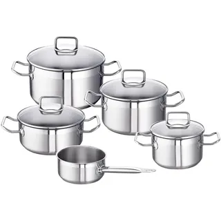 Schulte-Ufer Meister Topf-Set 5-tlg. Bratentopf + Fleischtopf + Stieltopf