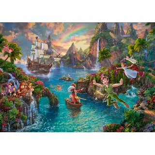 Schmidt Spiele 59635 Thomas Kinkade, Disney, Peter Pan, 1000 Teile Puzzle