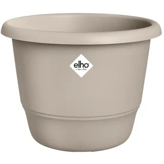 elho Amiga Rund 47 - Blumentopf für Innen und Außen - 100% recyceltes Plastik - Ø 47.0 x H 35.3 cm - Beige/Pilzbeige