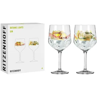 Ritzenhoff Gläser-Set »Gin-Gläser Botanic Lights 720 ml 2er Set transparent«, farblos