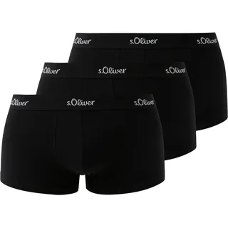 s.Oliver Hipster Basic Boxershorts schwarz S 3er Pack