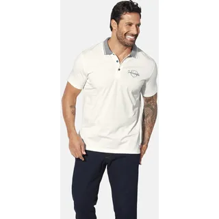 Poloshirt JAN VANDERSTORM "Poloshirt JORKLAN", Herren, Gr. 4XL, weiß, Obermaterial: 100% Baumwolle CO., Shirts Poloshirt