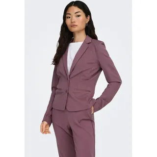 Only Jerseyblazer »ONLPOPTRASH – 2-Knopf Blazer mit taillierter Silhouette« regular fit, Milano Rib, Materialmix, Reverskragen, unifarben,