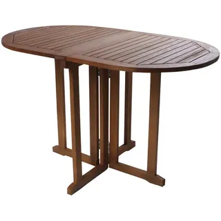 Garden Pleasure Baltimore Klapptisch 120 x 70 x 73 cm braun