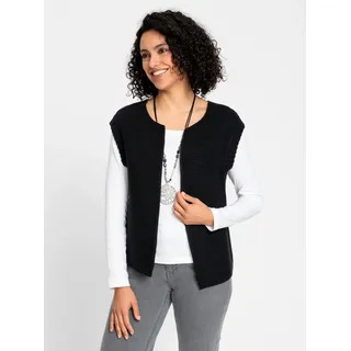 Inspirationen Strickweste, schwarz,