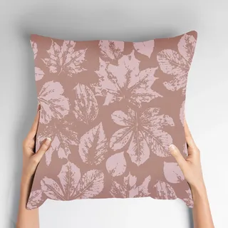 Dekokissen QUEENCE "Idis", lila (lila, bedruckt), B:40cm L:40cm, Obermaterial: 100% Polyester, Dekokissen_Sitzkissen_Kissenhüllen, Dekokissen, Muster