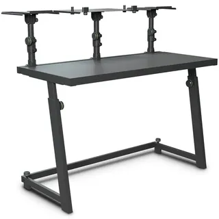 Gravity FDJT 01 - DJ-Tisch mit flexibler Lautsprecher und Laptop Ablage,