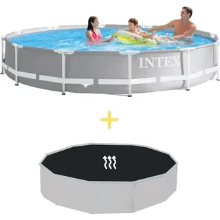Intex Prism Frame Pool - 366 x 76 cm - Inklusive Solarsegel