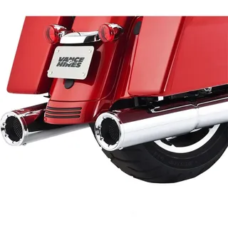 Vance + Hines Hi-output Harley Davidson Flhr 1750 Road King 107 Ref:16463 Nicht Homologierter Slip-on-schalldämpfer - Chrome - Not Homologated