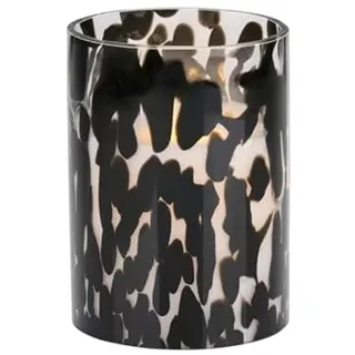 Arti Casa LED Kerze Ø9 x 12 cm - Led Kerzen mit Timerfunktion und Flackernde Flamme - Elektrische Kerzen Batteriebetrieben - Schwarz