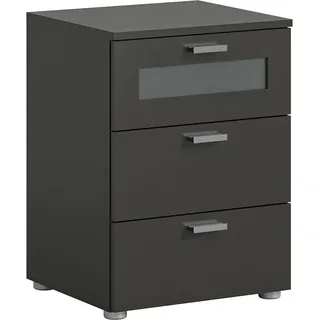 VCM Nachtkommode Xeno Nachttisch grau