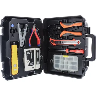 Goldtool Netzwerk Basis Installations Kit LAN mit Tester