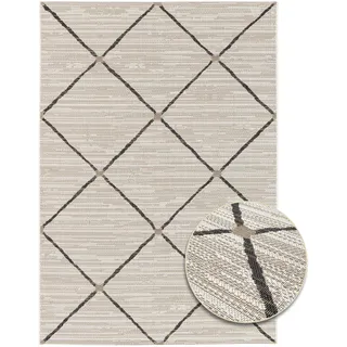 Primaflor In- und Outdoorteppich PARADISE - Rhombus - 120x170cm - Vintage Muster Außenteppich ideal als Terrassenteppich & Balkonteppich