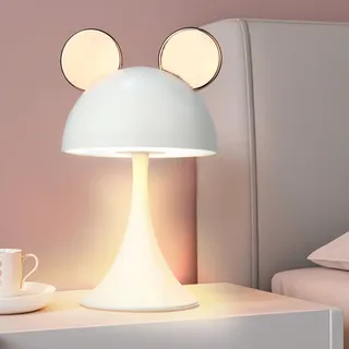 MARZIUS Wiederaufladbare Mausform LED Dimmbare Touch Schreibtischlampe Lesen Nachtlicht Niedliche Nachttischlampe (Gold)