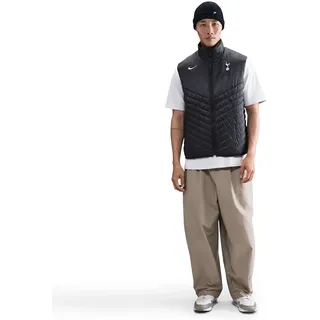 Tottenham Hotspur Windrunner Nike Therma-Fit Mittelschwere Fußball-Puffer-Weste Für Herren, Black/Black/Lt Iron Ore, IB0186-010, S