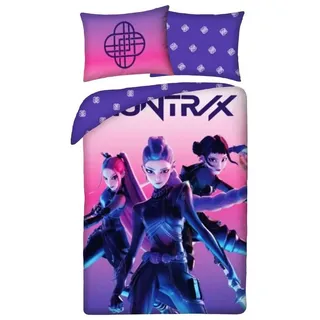 Halantex KPop Wendebettwäsche Lila 140 x 200 cm + 70 x 90 cm