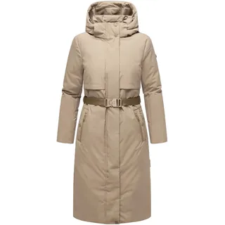Wintermantel NAVAHOO "Wintermantel Waldbummler 14", Damen, Gr. XXL, grau (taupe grau), Obermaterial: 100% Polyester PES.  Obermaterial: Futter: 100% Polyester PES. 100% Polyester PES., Mäntel Wintermantel