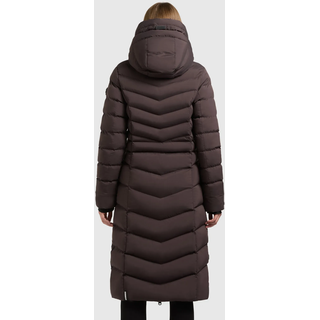 Steppmantel KHUJO "INGRAM5", Damen, Gr. S (36), moody plum, Steppware, Obermaterial: 100% Polyester. Futter: 100% Nylon. Wattierung: 100% Polyester, unifarben, wadenlang, elastischer Bund, Mäntel Steppmantel