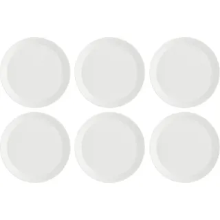 La Porcellana Bianca Set mit 6 tiefen Tellern 21,5 cm P0044TF215Z - Weiß