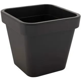 greemotion Blumentopf Bea, Kunststoff-Pflanzkübel in Anthrazit, ca. 35 x 35 cm