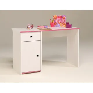 Parisot Kinderschreibtisch Smoozy 80 x 50 cm Kiefer rosa-weiß