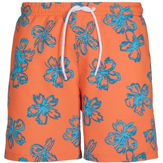 Urban Classics Herren TB3527-Floral Swim Shorts Badehose, orange, M