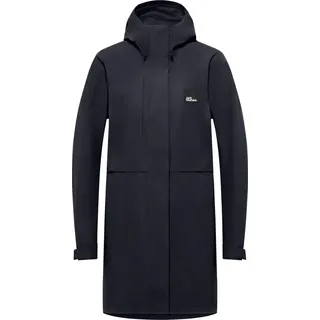 Jack Wolfskin Terraview 2L Regenmantel Damen Dunkelblau XL